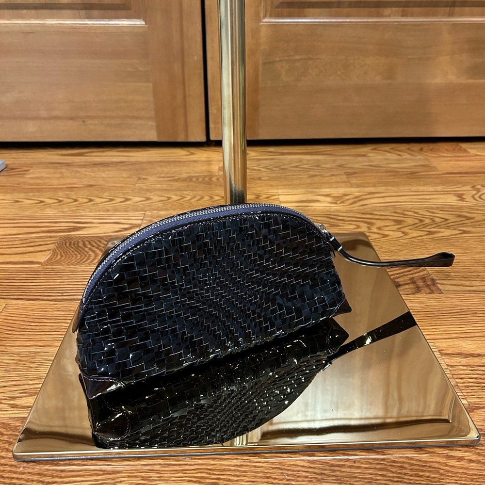 Vince Camuto Black Woven Clutch